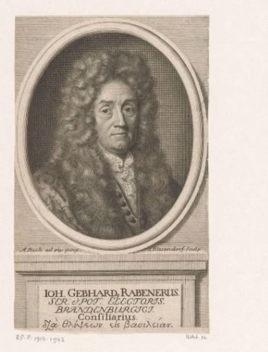 Portrait of Johann Gebhard Rabener