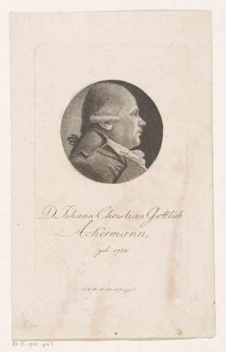 Portrait of Johann Christian Gottlieb Ackermann