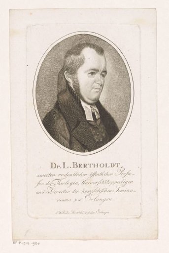 Portrait of Leonhard Berthold