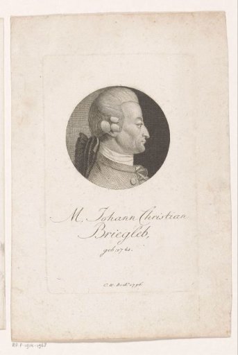 Portrait of Johann Christian Briegleb