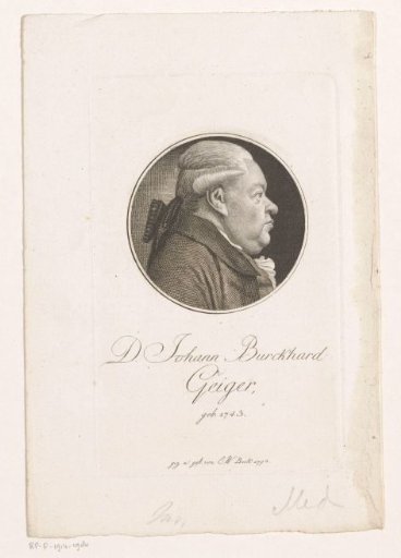 Portrait of Johann Burkard Geiger