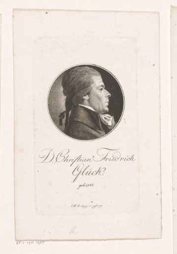 Portrait of Christian Friedrich Glück