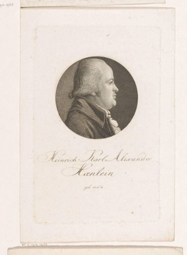 Portrait of Heinrich Carl Alexander Hänlein