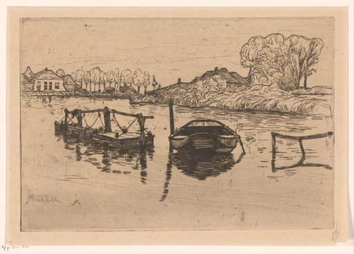 Rowing boat on a lake