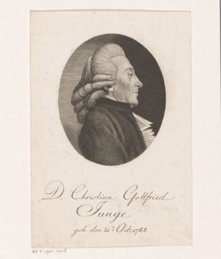Portrait of Christian Gottfried Junge