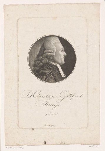 Portrait of Christian Gottfried Junge