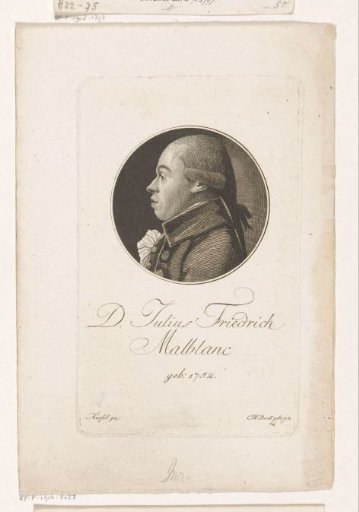Portrait of Julius Friedrich Malblanc