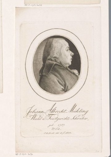 Portrait of Johann Albrecht Mühling