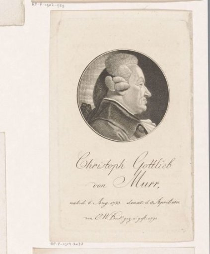 Portrait of Christoph Gottlieb von Murr