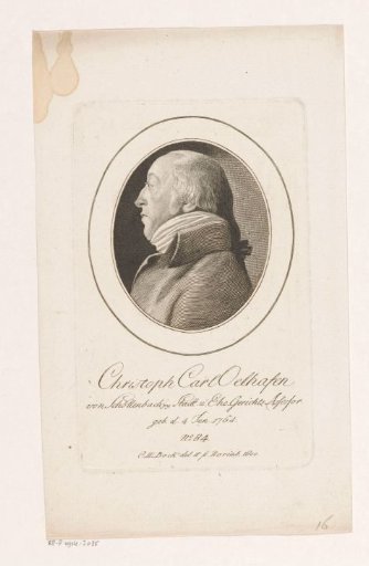 Portrait of Christoph Carl Oelhafen von Schöllenbach