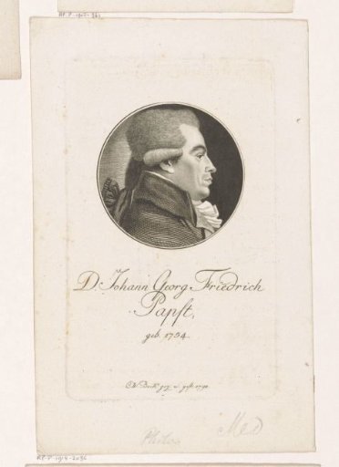 Portrait of Johann Georg Friedrich Pabst