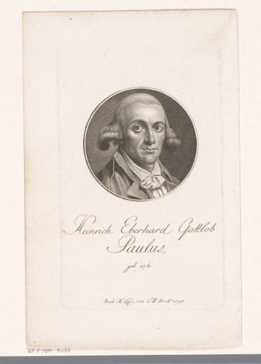 Portrait of Heinrich Eberhard Gottlob Paulus