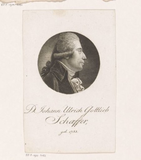Portrait of Johann Ulrich Gottlieb Schaeffer