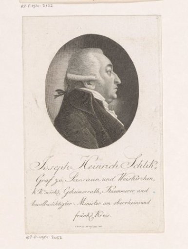 Portrait of Joseph Heinrich, Count von Schlick zu Bassano und Weißkirchen