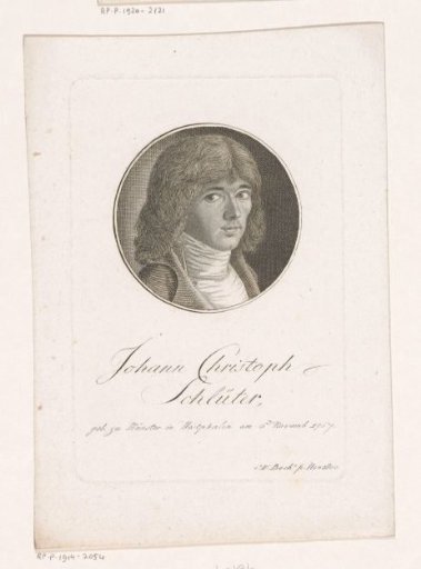 Portrait of Johann Christoph Schlüter