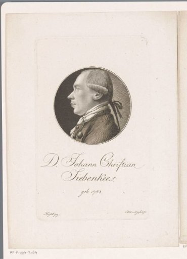 Portrait of Johann Christian Siebenkees