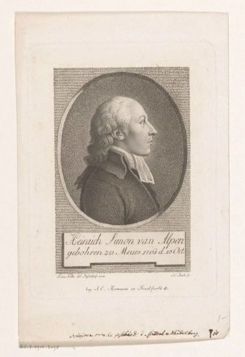 Portrait of Heinrich Simon van Alpen