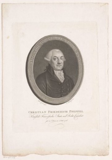Portrait of Christian Friedrich Pfeffel von Kriegelstein