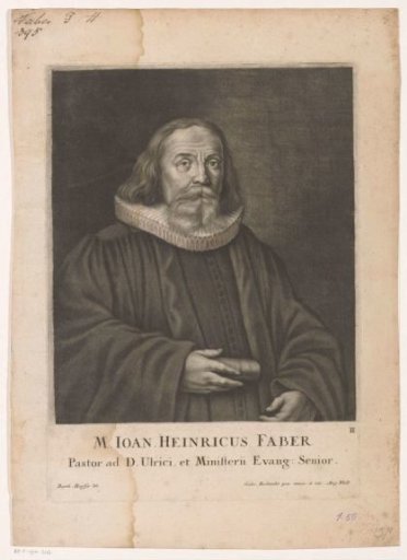 Portrait of Johann Heinrich Faber