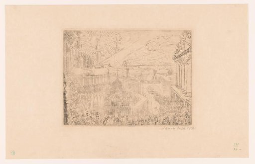 View of a fantasy city