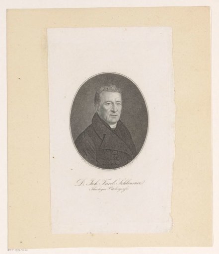 Portrait of Johann Friedrich Schleusner