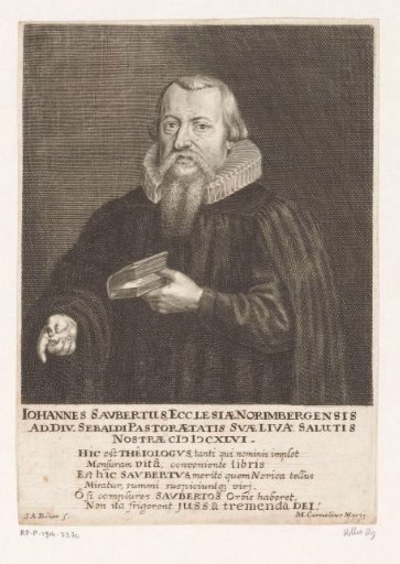 Portrait of Johann I Saubert