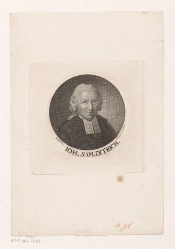 Portrait of Johann Samuel Diterich