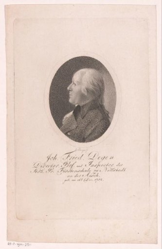 Portrait of Johann Friedrich Degen