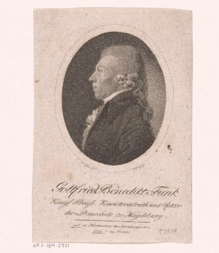 Portrait of Gottfried Benedikt Funk