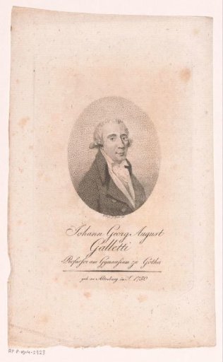 Portrait of Johann Georg August Galletti
