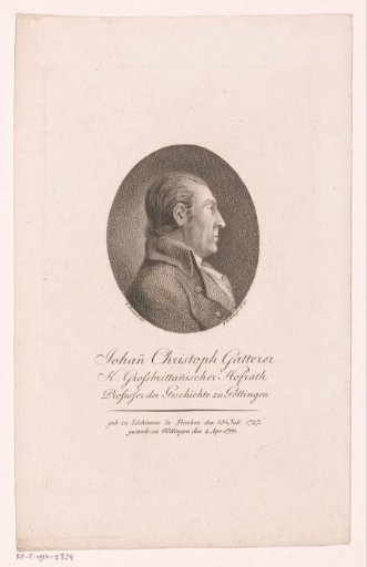 Portrait of Johann Christoph Gatterer