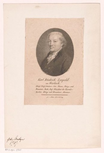 Portrait of Carl Friedrich Leopold von Gerlach