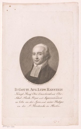 Portrait of Gottfried August Ludwig Hanstein