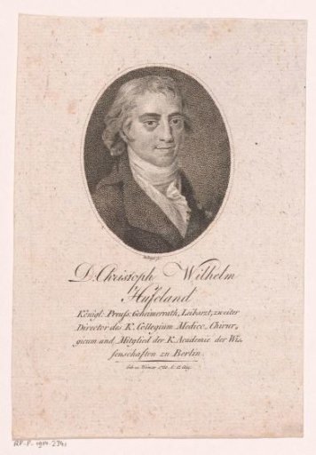 Portrait of Christoph Wilhelm Hufeland