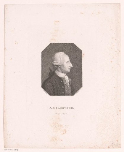 Portrait of Abraham Gotthelf Kästner