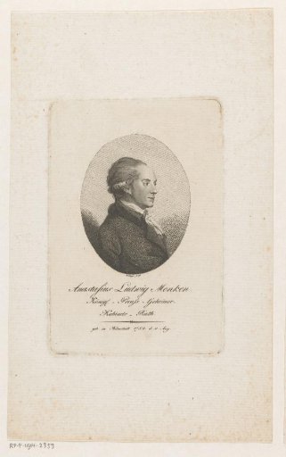 Portrait of Anastasius Ludwig Mencke
