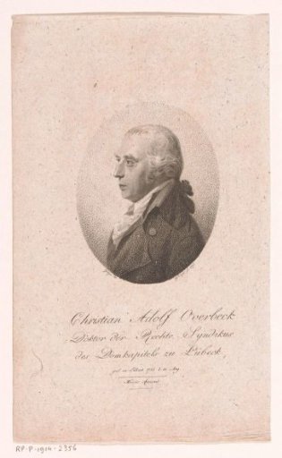 Portrait of Christian Adolph Overbeck