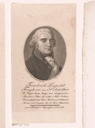Portrait of Friedrich Leopold, Baron von Schrötter