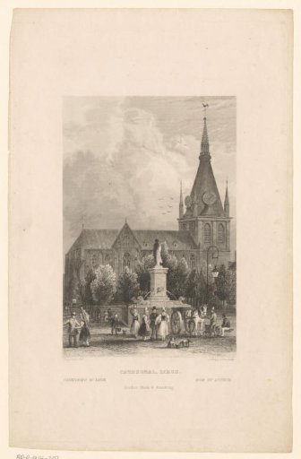 View of the St. Paul's Cathedral in Liège
