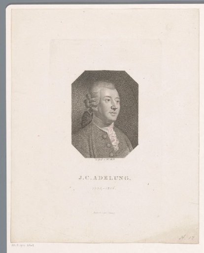 Portrait of Johann Christoph Adelung