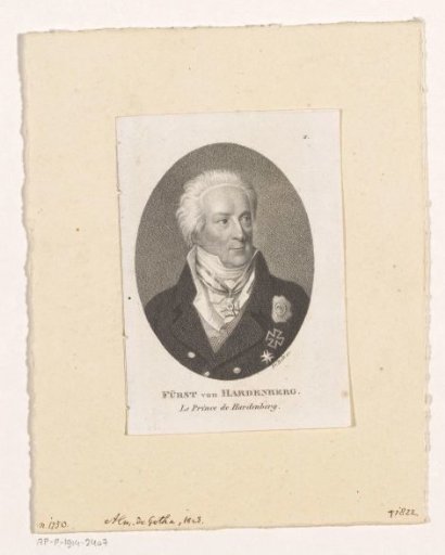 Portrait of Karl August von Hardenberg