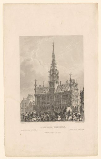 View of the Town Hall of Brussels
