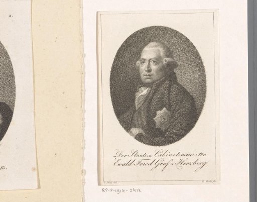 Portrait of Ewald Friedrich von Hertzberg