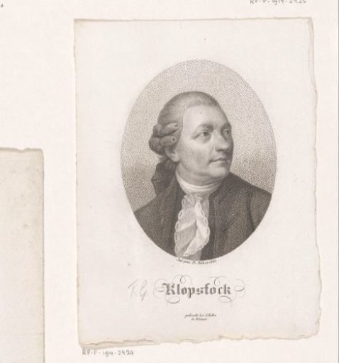 Portrait of Friedrich Gottlieb Klopstock