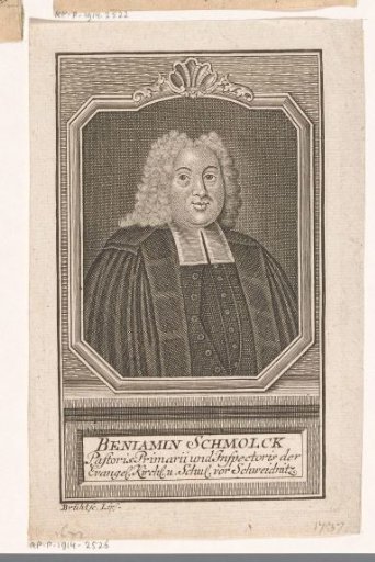 Portrait of Benjamin Schmolck