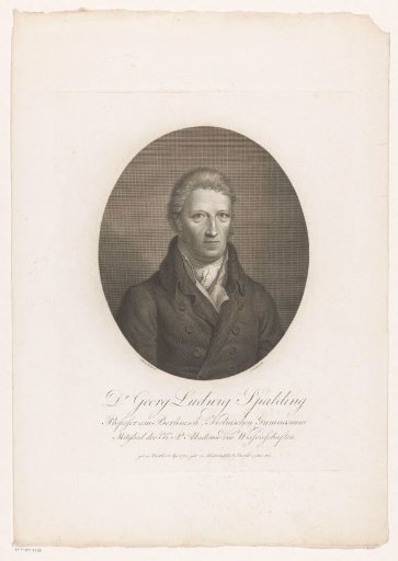 Portrait of Georg Ludwig Spalding