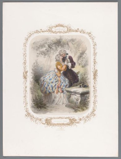 Two lovers kiss each other