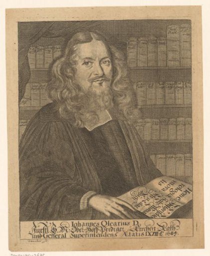 Portrait of Johannes Olearius at the Age of 73