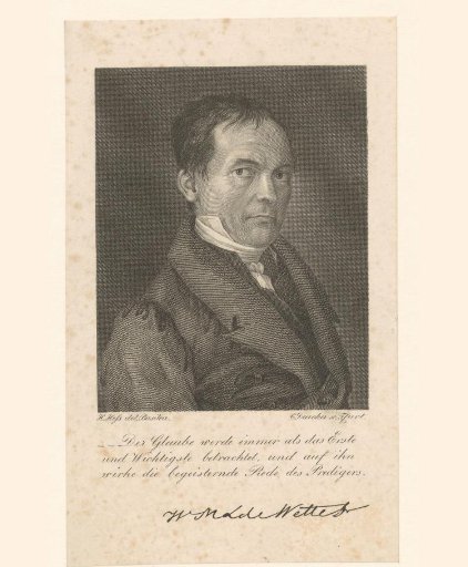 Portrait of Wilhelm Martin Leberecht de Wette