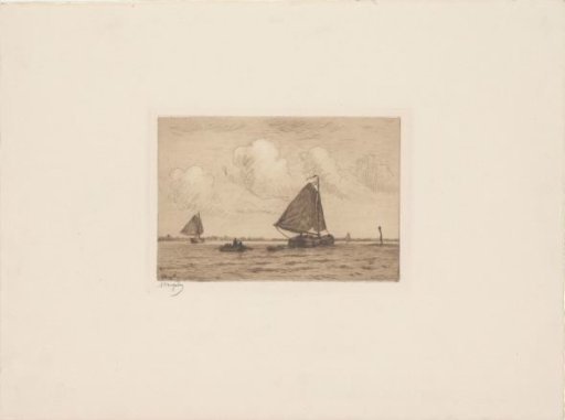 Northwesterly wind on the Merwede